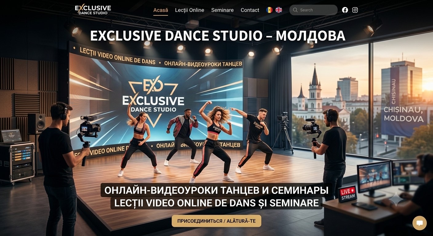Онлайн-видеоуроки танцев и семинары в Молдове – Exclusive Dance Studio